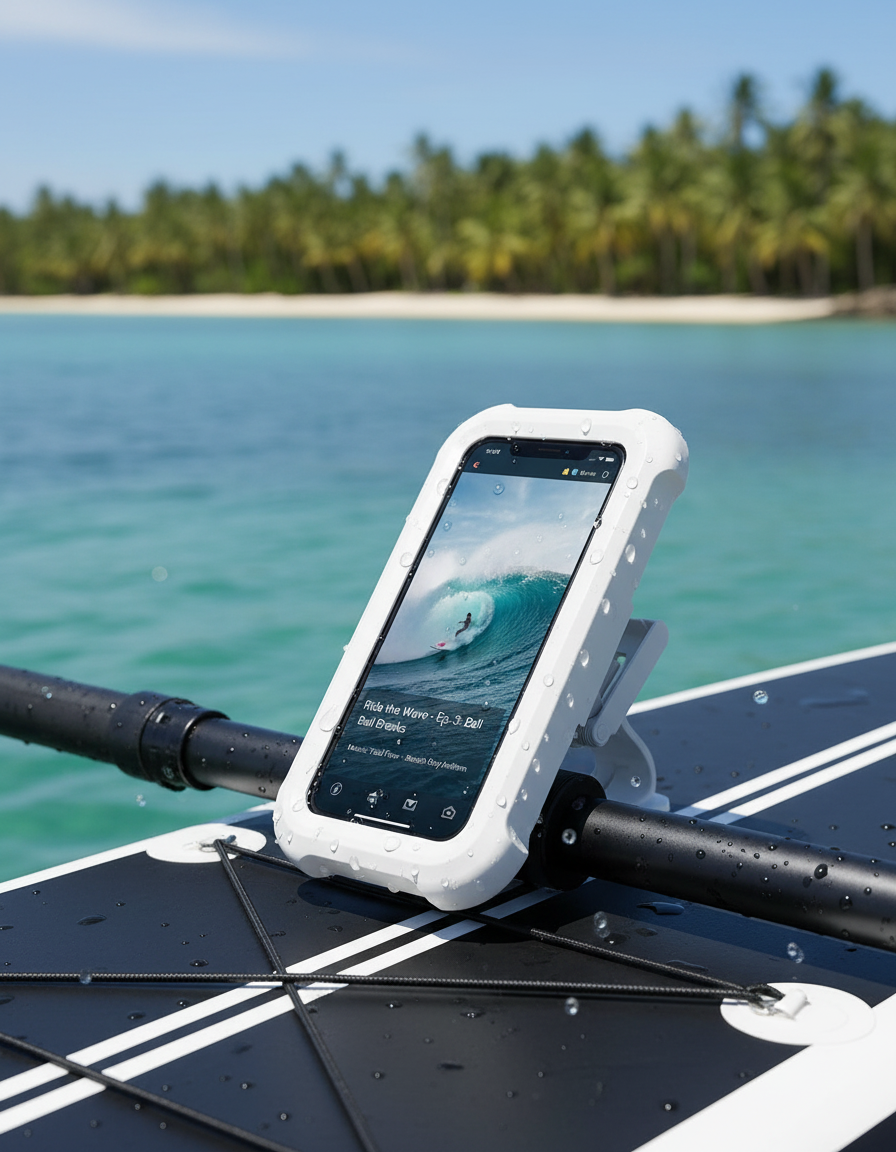 HydroHold™ Waterproof Phone Mount in outdoor setting